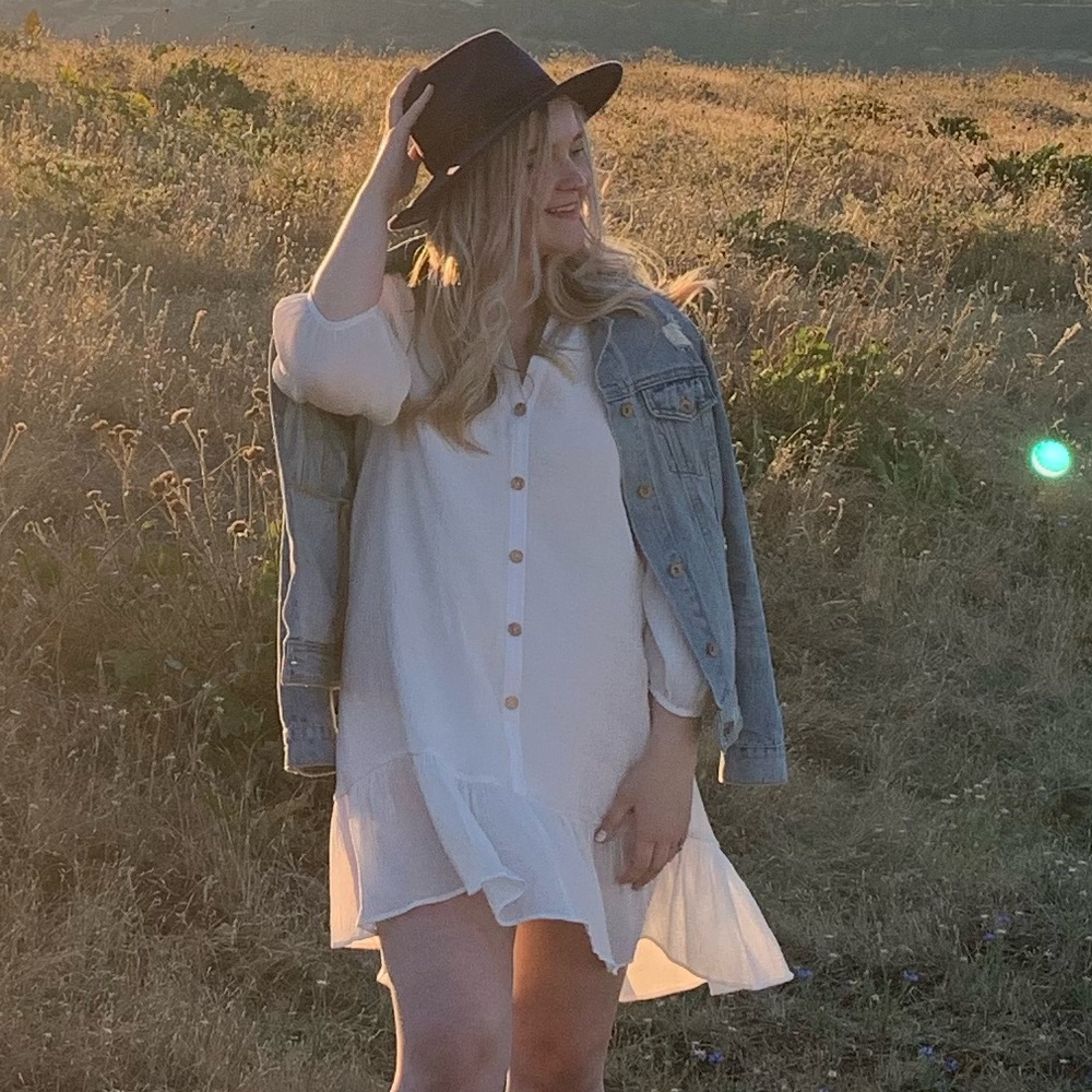 White Zara dress